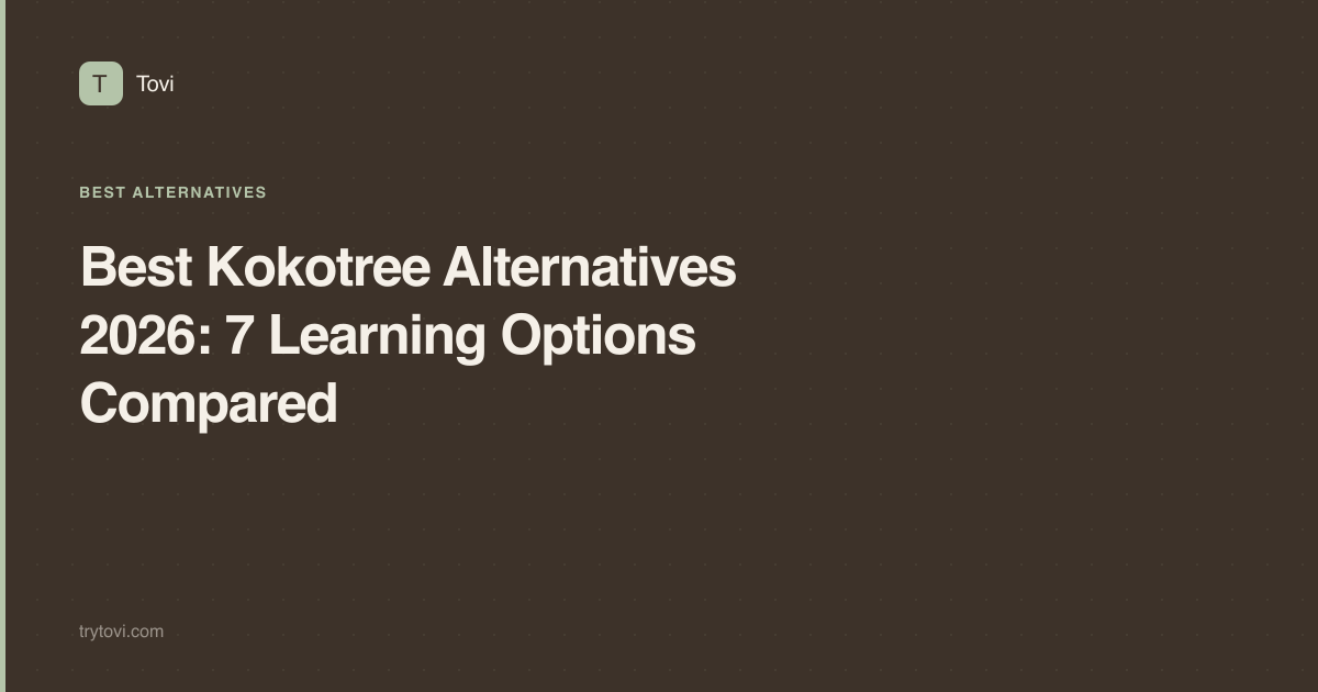Best Kokotree Alternatives 2026: 7 Learning Options Compared